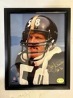 Jack Lambert Hall of Fame signed 11 x 14 framed picture