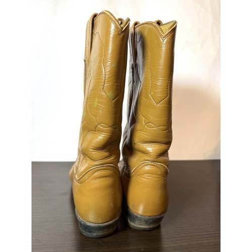 VTG Women’s Tony Lama Western Cowboy Boots Leather Size 7 Two Toned - Picture 4 of 8
