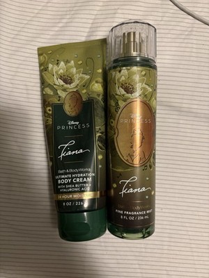 Bath & Body Works Disney Princess Tiana Body Cream & Fragrance Mist 8oz