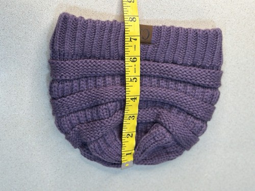 Gorros exclusivos cc gorro tejido con cable.lavanda.elástico ajuste talla única - Imagen 8 de 9