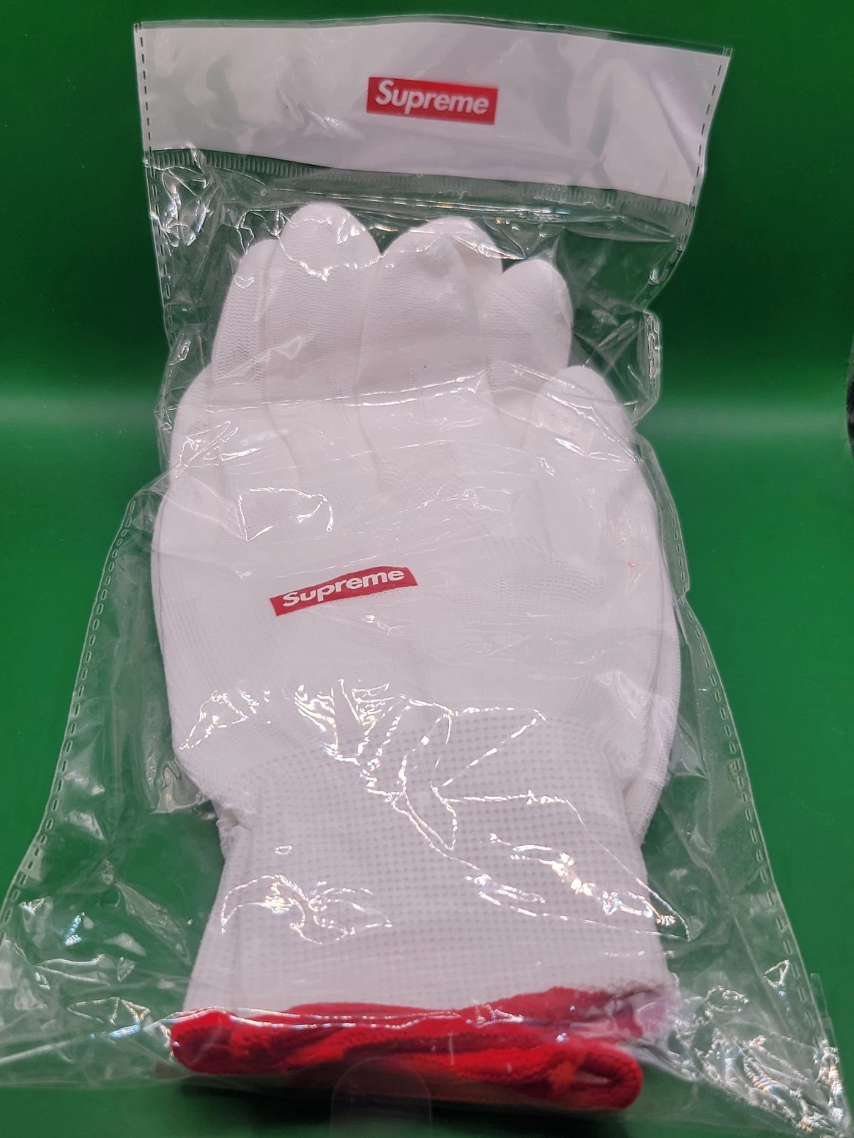 Gants Supreme Blanc Taille Unique OS FW20A60 Neuf
