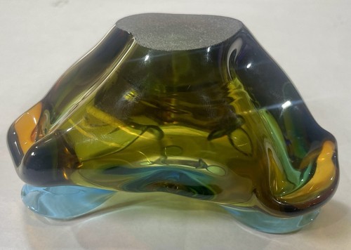 Vintage Murano Amber Green Ash Tray See Pictures - Picture 10 of 16