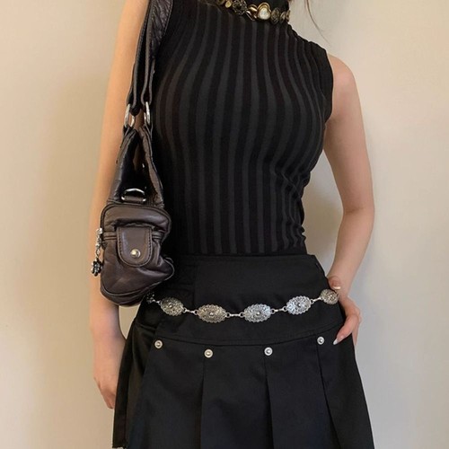 Luxury Design Waist Chain Woman Dress Belt Chain Metal Chain Waistband - Picture 8 of 10