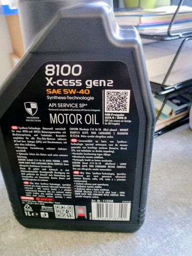 MOTUL 8100 X-Cess 5W-40 Vollsynthetisches Motoröl - 1L - Bild 2 von 2