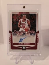 2024-25 Panini Donruss Optic Adama Sanogo Signature Series #SS-SAN Chicago Bulls