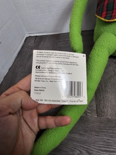 Vintage Kermit der Frosch Muppets Jim Henson Special Eden® Macy Holiday exklusiv 1994 - Bild 6 von 8