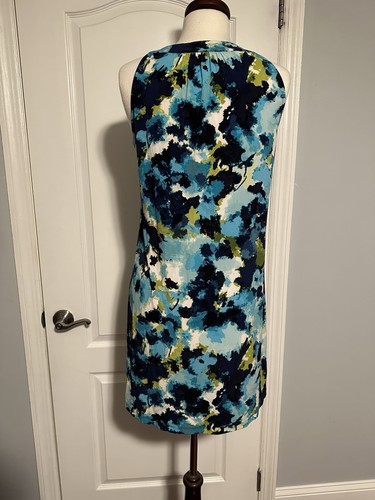 Apt 9 Summer halter dress beaded neckline colorful abstract - size M - Picture 7 of 8