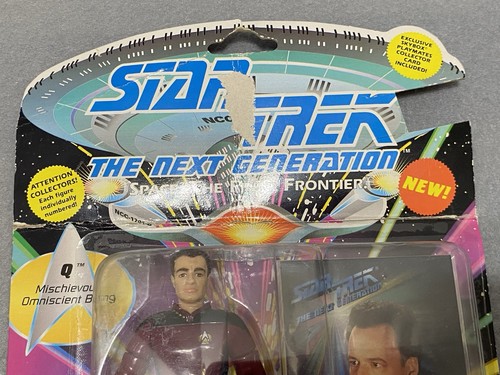 1993 Playmates Star Trek The Next Generation Q Action Figure New MOC - Picture 5 of 8