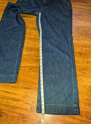 J Crew Re-Imagined Women's Denim Wide Leg Pants Size 27 30x30 - Picture 4 of 8