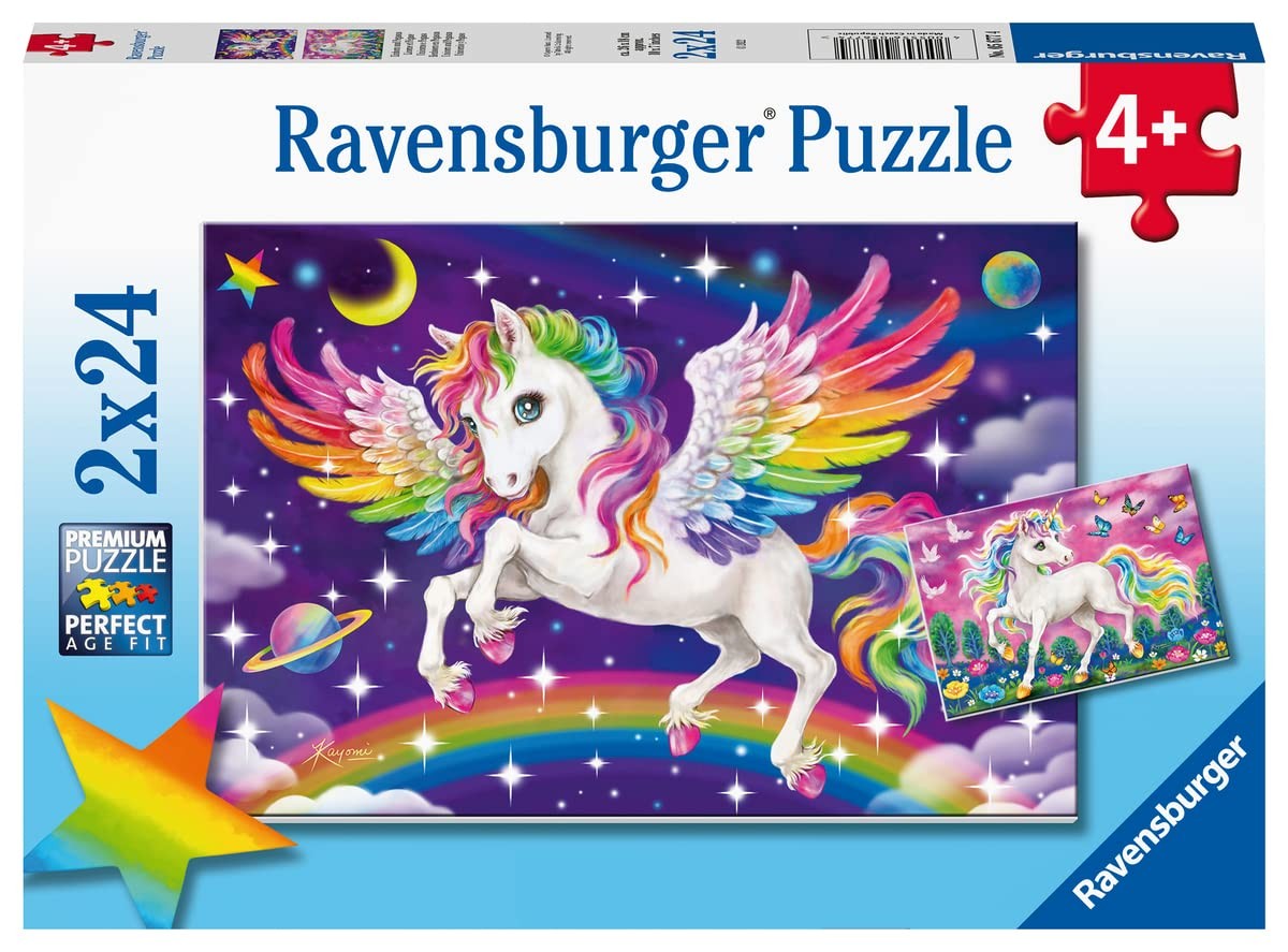 Пазлы Ravensburger 5677 с единорогом и Пегасом для детей от 3 лет-Toddl