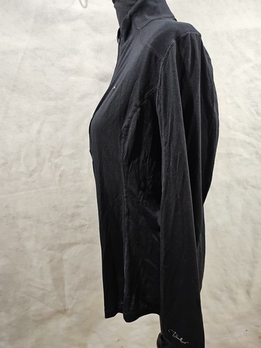 Camisa deportiva negra manga larga Paradox para mujer nueva sin etiquetas 1/4 cremallera - Imagen 4 de 8
