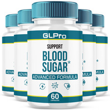 5 Pack GLPro Blood Sugar Capsules Advanced Formula Glycogen Glyco 300 Count