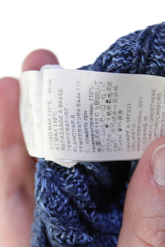 Agnona Unisex Kids Cashmere Blend Long Sleeve Pullover Sweater Top Blue Size L - Picture 6 of 8