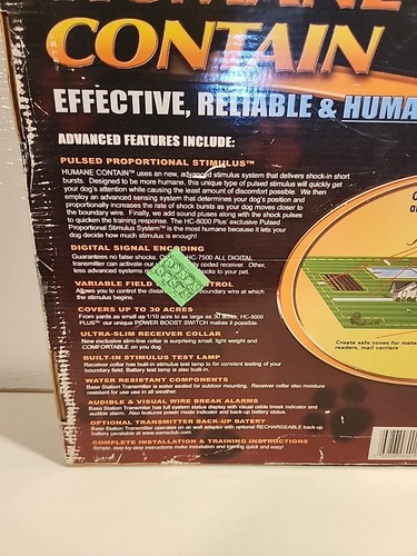 Humane Contain, HC-8000 PLUS Electronic 2 Dog Fence System Dog Boundary Training - Picture 12 of 13