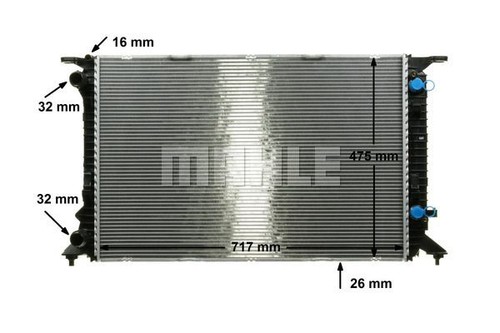 KÜHLER WASSERKÜHLER MOTORKÜHLER MAHLE ORIGINAL CR 910 000P P FÜR PORSCHE 2.0 - Picture 12 of 12