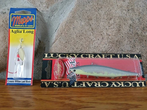 Fishing MEPPS AGLIA LONG Lucky CRAFT Jerk  4 1/2" 1/2 oz. Suspending "MS CRACK! 