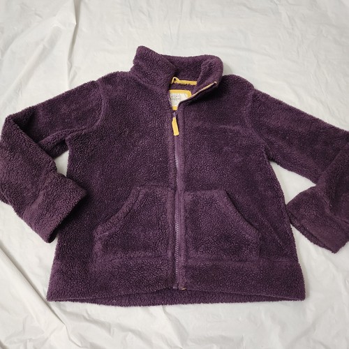 Mini Boden Fuzzy Acogedora Chaqueta de Vellón Púrpura Niños 7-8 Años Cremallera Completa  - Imagen 1 de 5