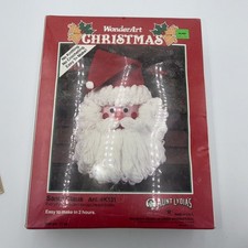 Santa Clause Craft Kit K131  Aunt Lydia's WondertArt Christmas 1991 Easy to Make