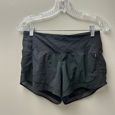 Lululemon Beat The Heat Shorts Women Size 4 Black Pre-Owned