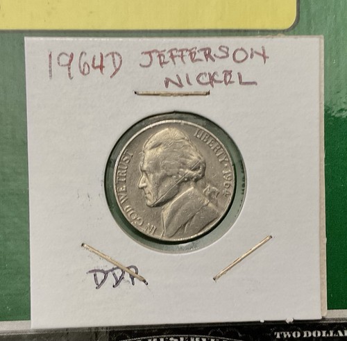 1964 D Jefferson Nickel DDR Variety Coin error , See Photos - Picture 10 of 10