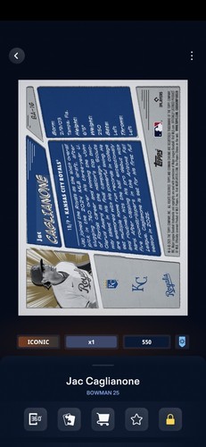 💥 2025 Topps Bowman Chrome Anime Rookie JAC CAGLIANONE (TOPPS Bunt Digital card - Picture 3 of 3