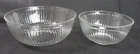 Pyrex Clear Glass Mixing Bowls Stacking/Nesting Ribbed 7403-S & 7404-S USA