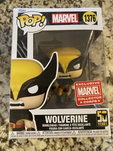 BNIB Funko Pop! Wolverine Marvel  #1376 Collector Corps Exclusive