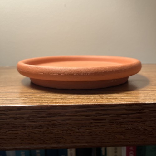 Plato platillo maceta redondo terracota de colección Bennington Potters Vermont 6,5" 1912dg - Imagen 5 de 6