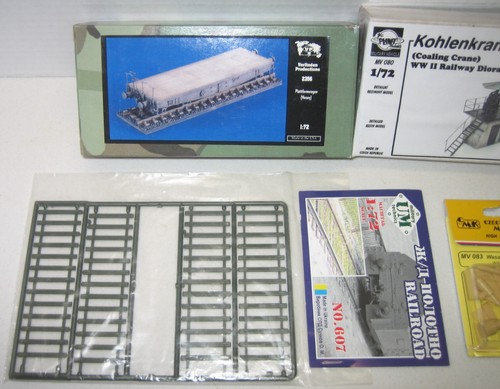 Verlinden 2356 1/72 German Platformwagen CMK Grúa MV080 MV083 Agua UM 607 Lote - Imagen 3 de 3