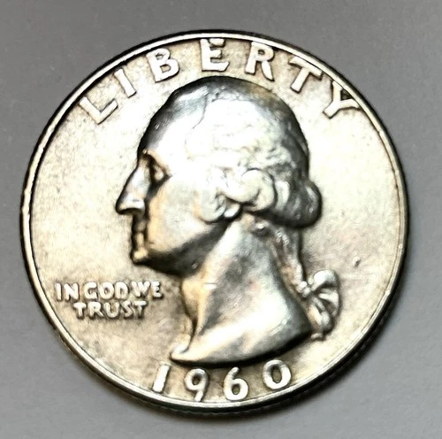 1960. X/FINE. +++  SILVER GEORGE WASHINGTON QUARTER