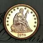 * 1878 ULTRA DCAM * PRISTINE++ GEM PROOF SEATED LIBERTY QUARTER *FROM COLLECTION