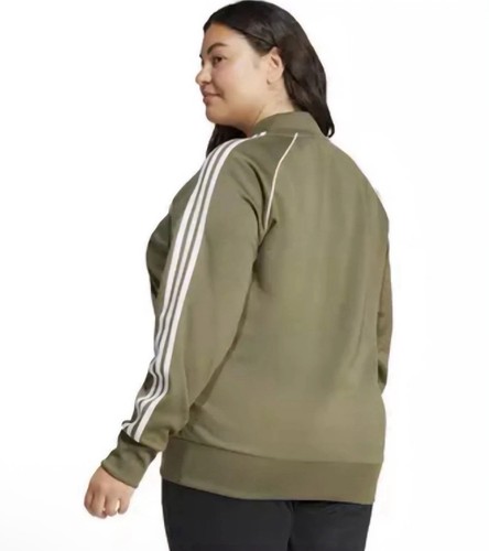 Adidas Women SST Classic TT Track Jacket Olive IY2172 Women’s Size XS - Picture 3 of 5