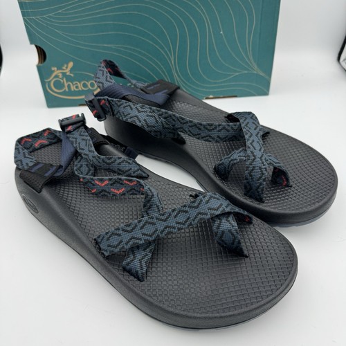 Chaco Z2 J106171 Classic Sandal Stepped Navy Blue Adjustable Straps Mens Size 10