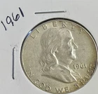 1961 50CFranklin Half Dollar 90% Silver. #1831