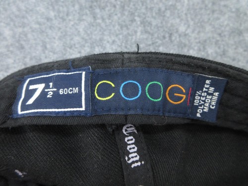 Coogi Hat Cap Fitted Mens 7 1/2 Black Embroidered Floral Graphic Hip Hop Street - Picture 7 of 13