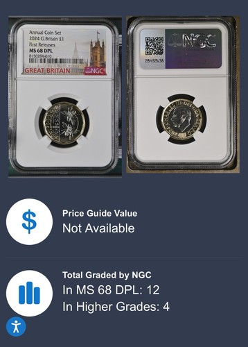 2025 1£ GREAT BRITAIN POUND UNC NGC MS67 DPL TWO BEES FIRST RELEASES - Picture 3 of 3