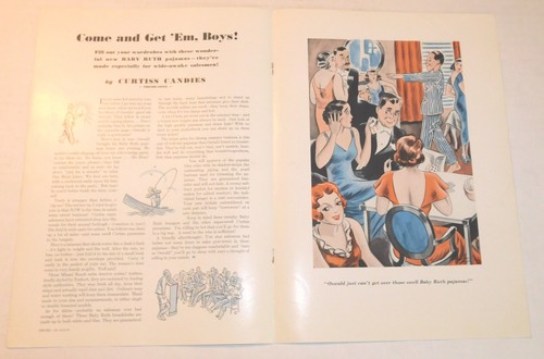 ORIG. 1936 FRIDOLF JOHNSON brochure CURTISS CANDY COMPANY - BABY RUTH: Esquire - Picture 2 of 4