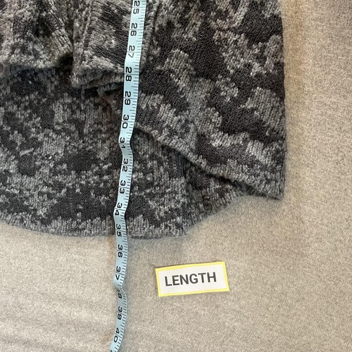 Eileen Fisher maglione donna grande mimetico maglia aperto cardigan lana lino misto cammello - Foto 7 di 13
