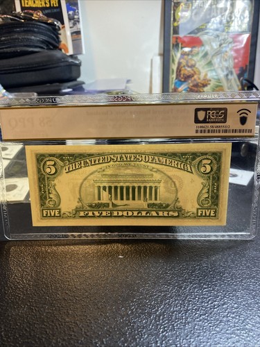 👀 1969 $5 Federal Reserve STAR Note ~ PCGS 58 PPQ ~ Fr# 1969-D* 6 Digit Low # - Picture 4 of 4