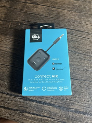 MEE Audio Connect Air In-Flight Bluetooth Wireless Audio Transmitter Adapter
