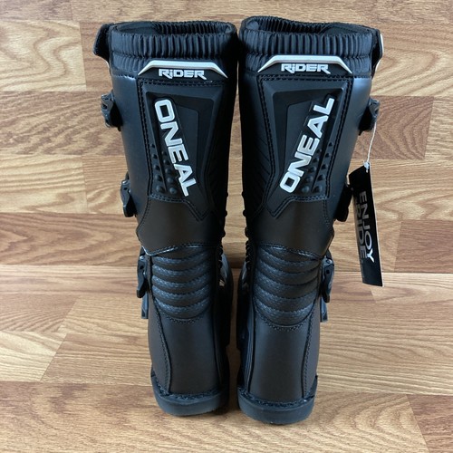 Botas todoterreno O'Neal Rider MX para hombre talla 15 - negras/blancas - Imagen 3 de 10