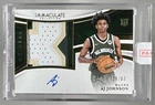 AJ Johnson 2024 Panini Immaculate Premium GU Patch Auto RC 29/50