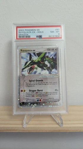 PSA 8 Pokemon EX Rayquaza EX Holo Dragon 97/97