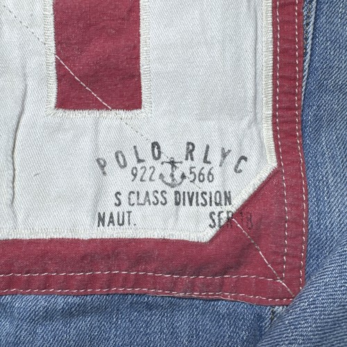 Polo Ralph Lauren Kinder 18-20 XLARGE Denim Jeansjacke amerikanische Flagge RL67 - Bild 6 von 11