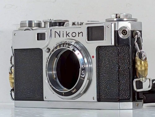 [Exc+5 READ] Nikon S2 Black Dial 35mm Rangefinder Film Camera from JAPAN