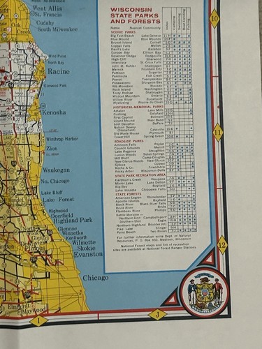 1969 Wisconsin Highway Map Department of Transportation DOT New HUGE +Sinclair - Picture 5 of 20