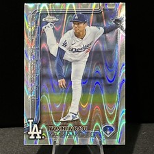 2025 Topps Chrome #179 Yoshinobu Yamamoto  Ray Wave Dodgers