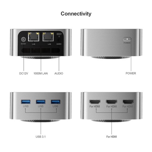 EU Stecker 16G + 512GB Mini PC 11 16GB RAM 512GB SSD Mini Desktop C CHP - Bild 7 von 13