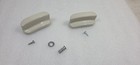 2 Beige Handles from Rival Crock Pot Model 3351 -w/ screws & retainer shaft clip