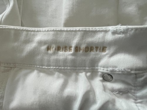 Pantalones Cortos American Eagle Talla 8 Blanco Denim Corte Súper Elásticos-Tiro Alto - Imagen 5 de 5